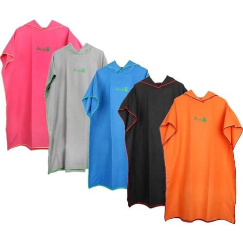 Surf Poncho Towel with Hood for Adults Women Men, Microfiber Beach Changing Robe for Swimming Bathing Kitesurf Wetsuit