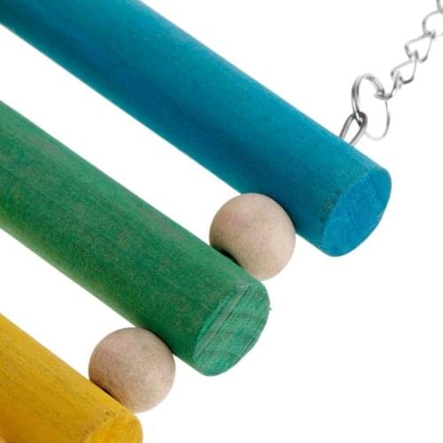 Pet Bird Parrot Parakeet Budgie Cockatiel Cage Hammock Swing Toys Hanging Toy D