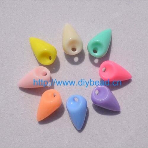 Supply DIY fashion jewelry Accessory,Acrylic Beads Drop Shape Spring Color,Children handcraft Department
