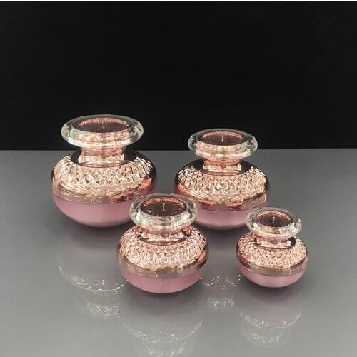 50g Empty Cosmetic Jar Makeup Container High-grade Acrylic Pink Cream bottle Cosmetics Package bottles