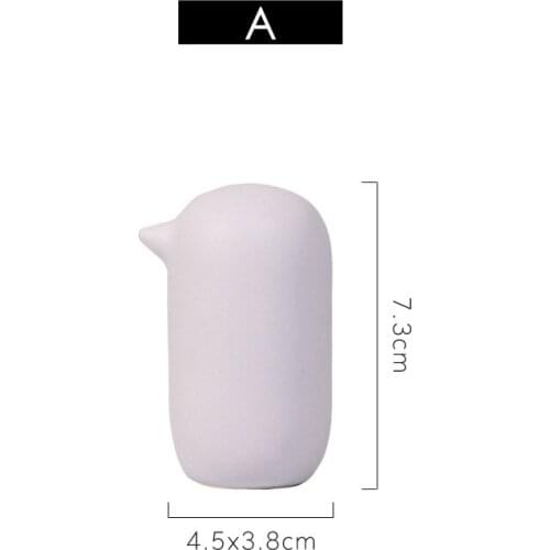 Nordic Modern Abstract Bird Figurines Home Decoration Accessories Ceramic Cute Matte Light Color Nice Bird Ornament Fashion Gift