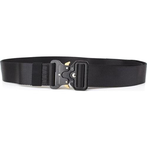 Tactical Belts Nylon Military Waist Belt with Metal Buckle Adjustable Heavy Duty Training Waist Belt Hunting Accessories