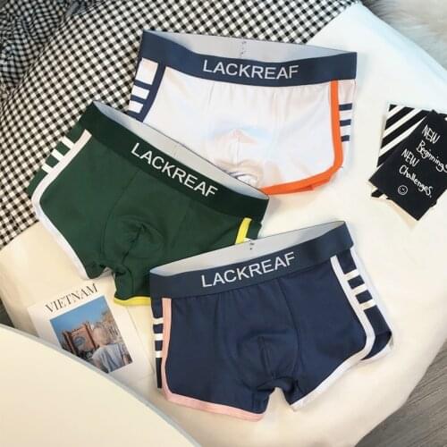 3piece Mens Panties Men Underpants Sexy Boxer Men Gift For Man Underwear Cotton Boxer Shorts Panties Teenage Boy 2021 New