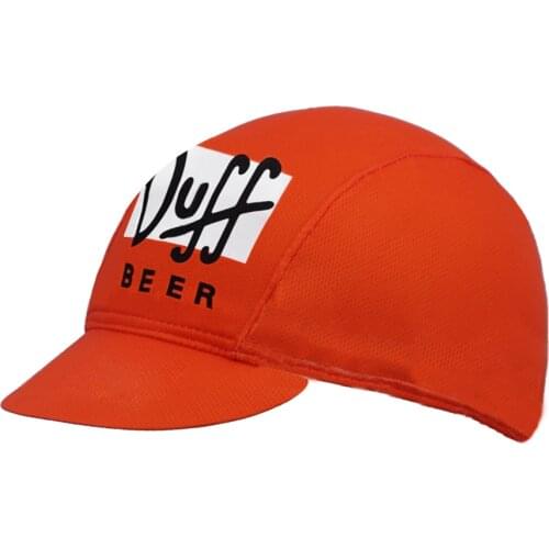 Duff Beer Orange Cycling Caps Black I Love Beer Bike Riding Hat Bicycle Headwear