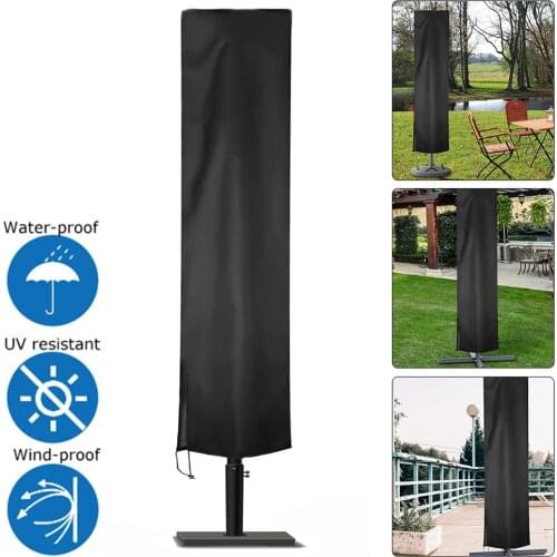 240CM Waterproof Cover Outdoor Sunshade Umbrella Cover Garden Weatherproof Patio Cantilever Parasol Rain Cover Accessories