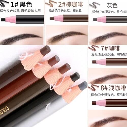 Waterproof pull line roll paper eyebrow pencil tear paper eyebrow pencil one word eyebrow does not smudge soft tear eyebrow penc
