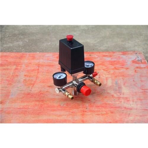 Air compressor parts Bama bracket regulator / wind / air compressor bracket with gauge pressure switch valve safety valve