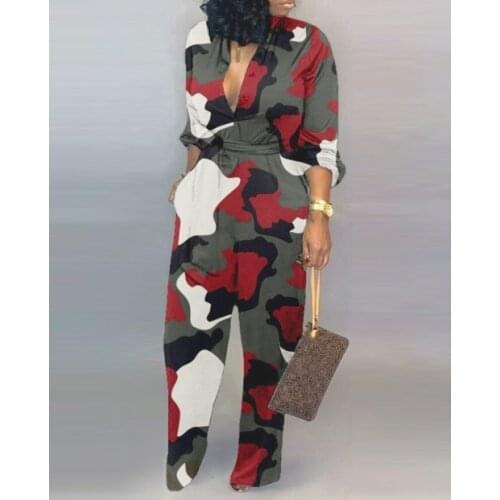 Womens fashion casual jumpsuit pants women plaid pants wide leg pants