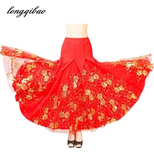 Modern dance dancing contest dress skirt practice friendship big dress skirt waltz dance performance skirt TB7227