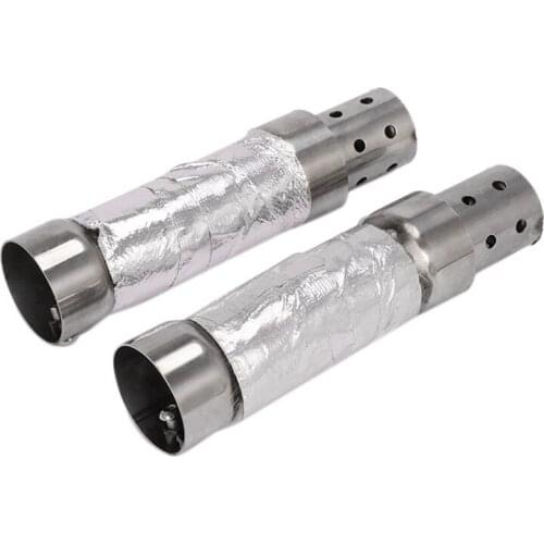 2PCS Motorcycle Quiet Baffle Exhaust Pipe Muffler for Shortshots Staggered and Sideshots Exhaust for Sportster Dyna