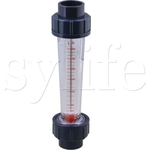 235MM 300-3000L/H LZS-25 Plastic Tube Liquid Water Rotameter Flow Meter