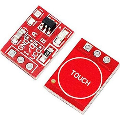 5Pcs NEW TTP223 Touch button Module Capacitor type Single Channel Self Locking Touch switch sensor