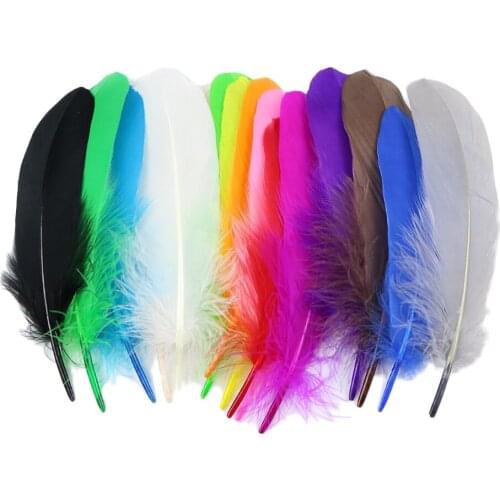 50pcs Natural Goose Feathers 12-20cm DIY Card Crafts Embellishment / Jewelry