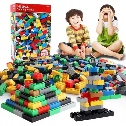 500-1000pcs Construction Building Blocks DIY Creative Building Bricks City Blocks Building Toy Brinquedos Toys for Children Gift