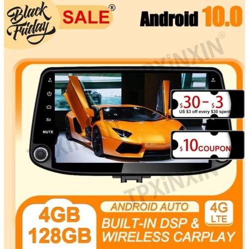 Android 10.0 4G+128G PX6 IPS Carplay DSP For Hyundai I30 2017-2018 Multimedia Player Auto Radio Tape Recorder GPS Navi Head Unit