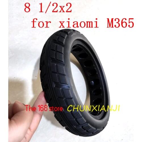 8 1/2x2 Solid Wheel Tyre 8 1/2*2 Tubeless Tyre Inflation Free for Xiaomi Mijia M365 Electric Scooter Tyre Accessory