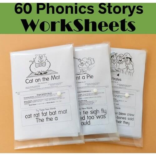 Fantastic Phonics stories reading Book for Children Learning English language Exercise coloring books for kids educational toys