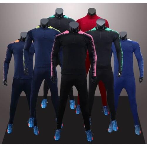 Long Sleeve Survetement Football Uniforms 2020 Kids Men Soccer Jerseys Sets Running Jackets Kits Sports Clothes Futbol Tracksuit