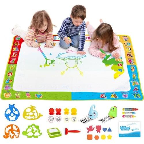 Kids Water Canvas Clear Water Painting Educational Toys Large Size Magic Clear Water Painting Reusable Painting Toy For Children