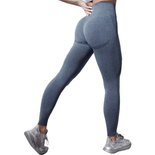 Women Push Up Leggings Seamless High Waist Fitness Sports Leggings Mujer Casual Workout Solid Color Leggins Women