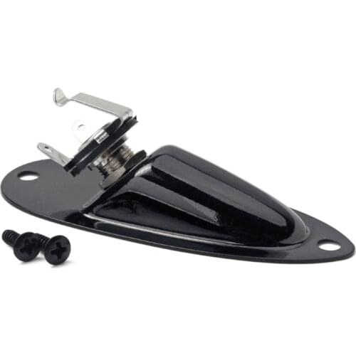 Boat Guitar Jack Plate Pickup 1/4 Output Input Jack Socket for Strat Electric Guitar Accessories