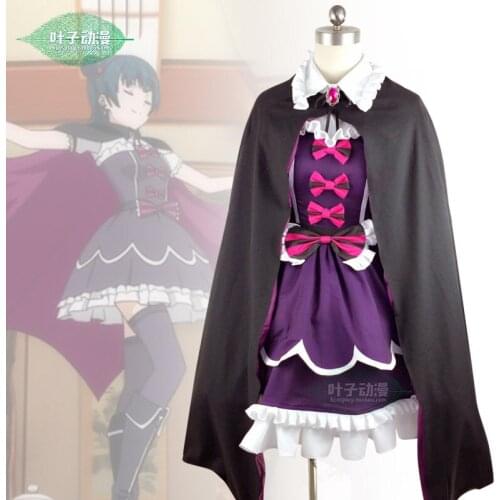 LoveLive!Sunshine Tsushima Yoshiko Falling Angel Dress Halloween Costumes For Women D