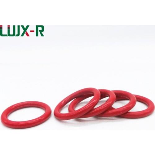 LUJX-R Thickness 2mm O Rings Seal Red VMQ O-Ring Washer OD19/21/24/26/28/29/30/31mm "O" Type Ring Seal Silicone Gasket Sealing