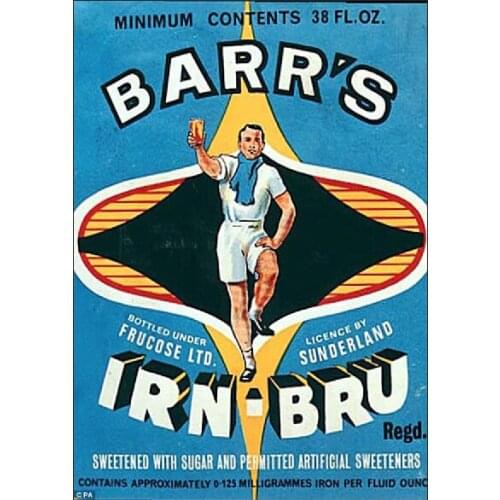 IRN-BRU Barrs Retro Wall Plaque Metal Tin Sign Man Cave Vintage Shed Garage