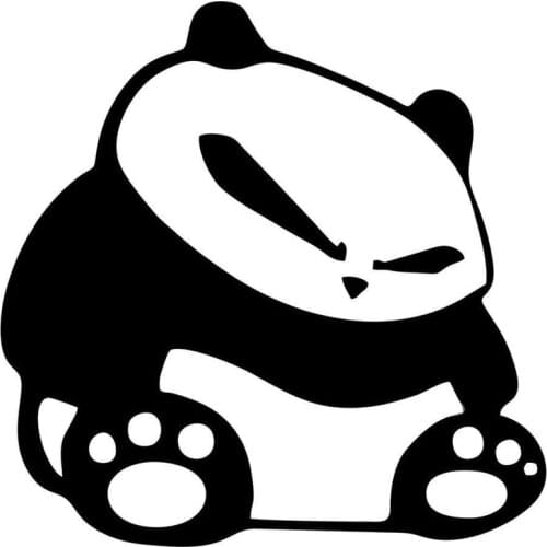 Cartoon Panda Cool Face Vinyl Car Stickers Fashion Reflective Car Styling Decal Waterproof Auto Accessories,15cm*15cm