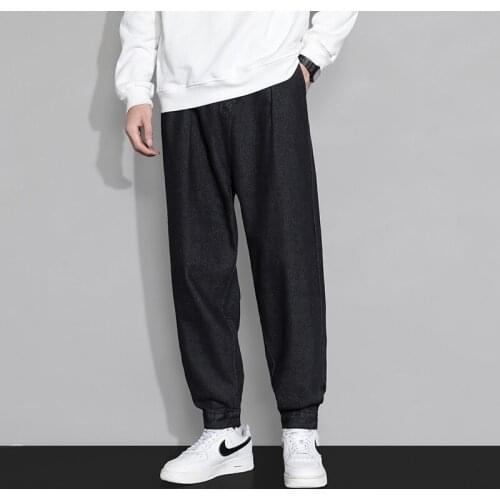 Mens Jeans Business Regular Straight Full Lenght Jean Casual Denim Trousers Elasticity Stretch Fabric Pant CHY562