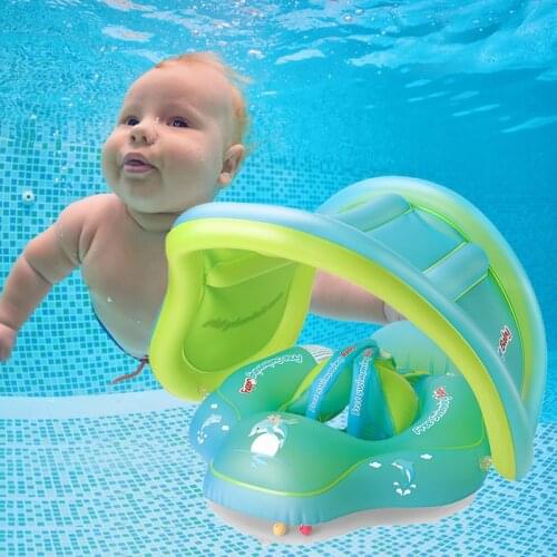New Upgrades Baby Swimming Ring Float Inflatable Infant Floating Kids Swim Pool Accessories Bathing Circle Swim Trainer for kids