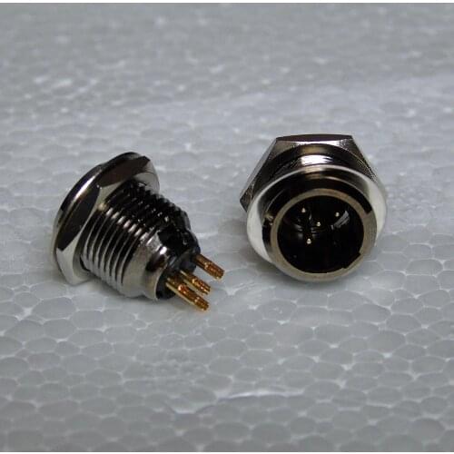 Wholesale 20 pcs Mini XLR Mini XLR 4-Pin male Chassis Panel Socket, Mini XLR" Receptacle 4 Position TB4M