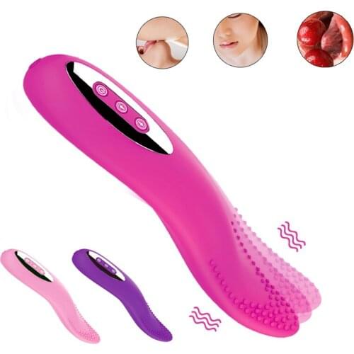Oral Sex Tongue Vibrator G spot Clitoris Stimulator Vagina Licking Dildo Vibrator Massager Masturbator Sex Toys For Woman Adults