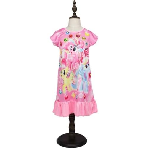 New Summer My Little Girls Dress Sleepwear Birthday Party Dress Halloween Christmas Child Girl Cosplay Costume Kids Pony Pajamas