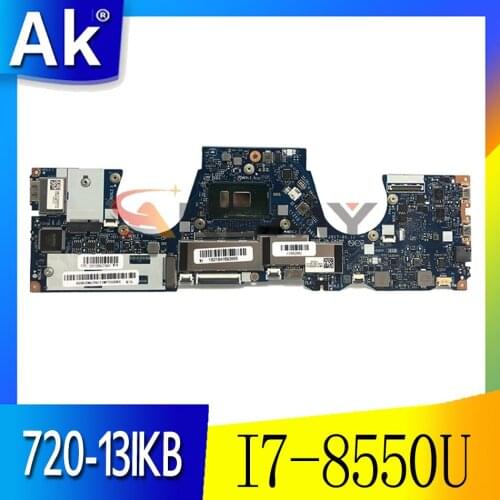 FOR Lenovo YOGA 720-13IKB 81C3 Laptop Motherboard CPU I7-8550U RAM 8GB FRU 5B20Q10899 DDR4 CIZY3 LA-E551P Tested work OK
