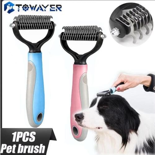 Ashowner Pet Knotting Comb Pet Comb Pet Grooming And Trimming Tools Pet Stainless Steel Knotted Comb For Cats And Dogs
