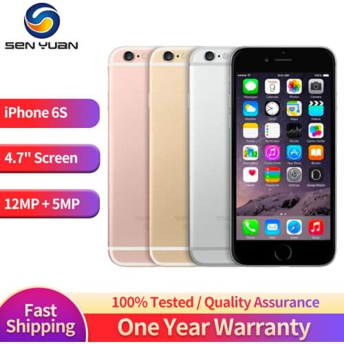 Unlocked Apple iPhone 6S 4G LTE Mobile Phone 2GB RAM 16/32/64/128GB ROM CellPhone IOS A9 Dual Core 12MP Camera IPS SmartPhone