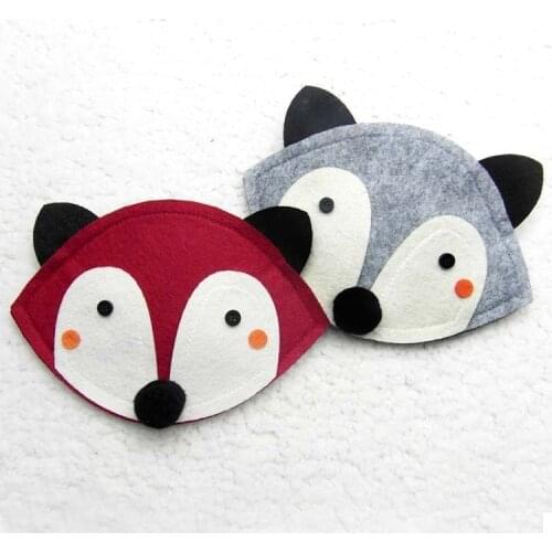 New Fashion Baby Girls Small Toys Bags Lovely Red Gray Fox Style Bags Kids Handbags