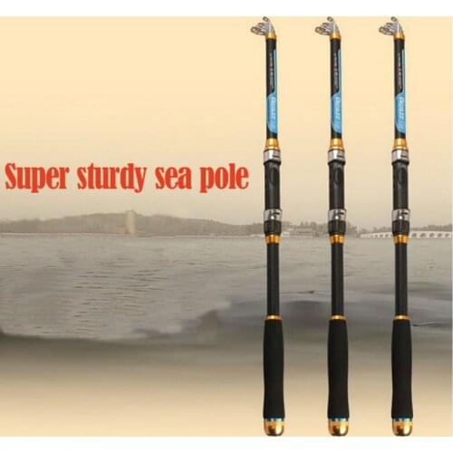 Superhard Carbon2.1-3.6M Fishing Rod Travel Distance ThrowingTelescopic Fishing Pole Spinning Saltwater Fishing Tackle Rods