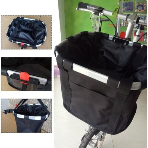 Bicycle Basket Removable Waterproof Bicycle Handlebar Basket Pet Carrier Bag Outdoor Sports For Cycling Supplies