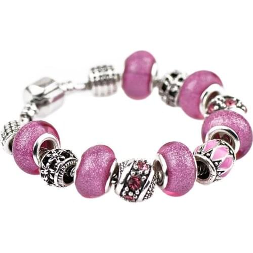 MADALENA SARARA Fashion Crystal Bead Bracelet Rhinestone and Crystal Inlaid 5 colors Options American Trendy