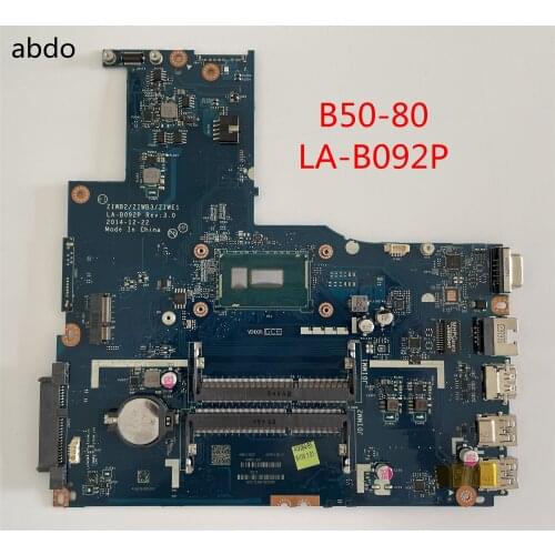 ZIWB2/ZIWB3/ZIWE1 LA-B092P For Lenovo B50-80 Laptop Motherboard CPU 3215U