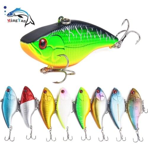 1PCS Hard Fishing Lure 7cm 18.8G Plastic VIB Hard Artificial Bait Treble Hooks Peche Bass Pike Trolling Pesca Fishing Tackle