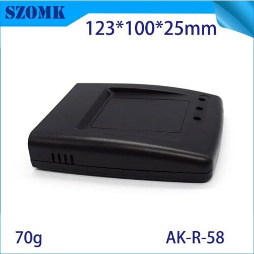 4 pcs, 123*100*25mm szomk plastic enclosure box for electrical entry system black plastic housing equipment case project box