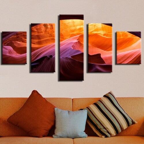 5piece antelope canyon arizona usa Hot Sell The Family Decorates The Oil Painting print On Canvas Wall Art Picture Gift unframed