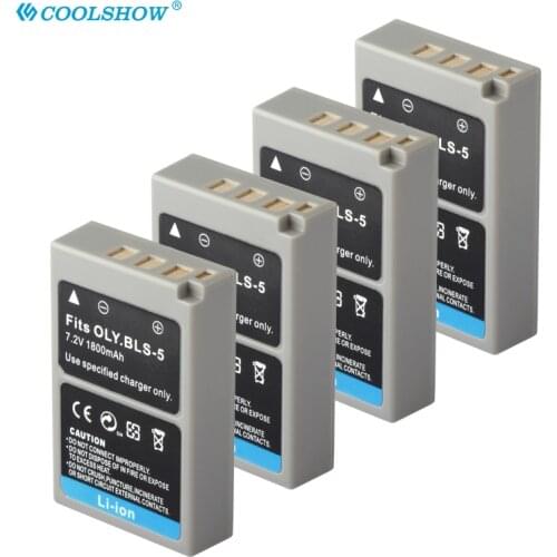 PSBLS5 PS-BLS5 BLS5 Battery For Olympus OM-D E-M10 PEN E-PL2 E-PL5 E-PL6 E-PL7 E-PM2 Stylus1 PS-BLS5 1800mAh Camera Batterie