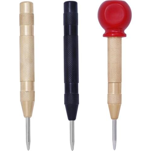 Automatic Drill Center Punch with Adjustable Stroke Bit Tools Break Positioned Semi Automatic Window Breaking Device Punch