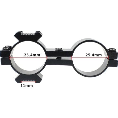 BGNing Metal Universal 25mm Ring 20mm Rail Mount Flashlight Clip Holder Torch Light Clamp Bracket Support for Shooting Accessory