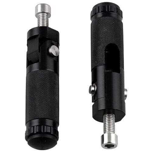 Black CNC Aluminum Universal Motorcycle Motor Bike Folding Footrests Footpegs Foot Rests Pegs Rear Pedals Set Motorcycle Parts