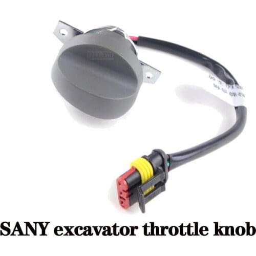 Used for SANY excavator throttle knob 55/75/135/215/225 235-8-9 throttle position switch